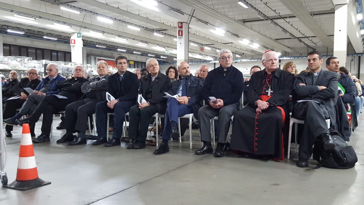 Arcore, il cardinale Scola alla Peg-Perego