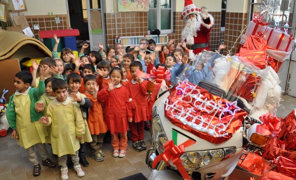 A Seregno Babbo Natale arriva in moto