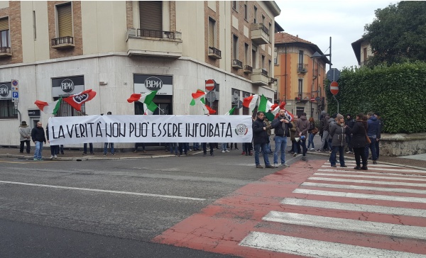 Arcore, Casapound contesta Cernigoi