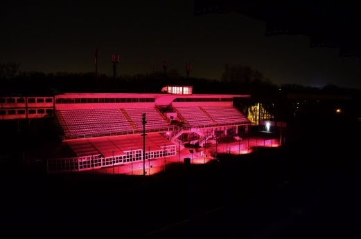 In Autodromo la Tribuna centrale si illumina di rosa per il Giro d’Italia