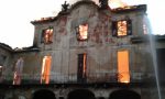 Limbiate, brucia villa Medolago