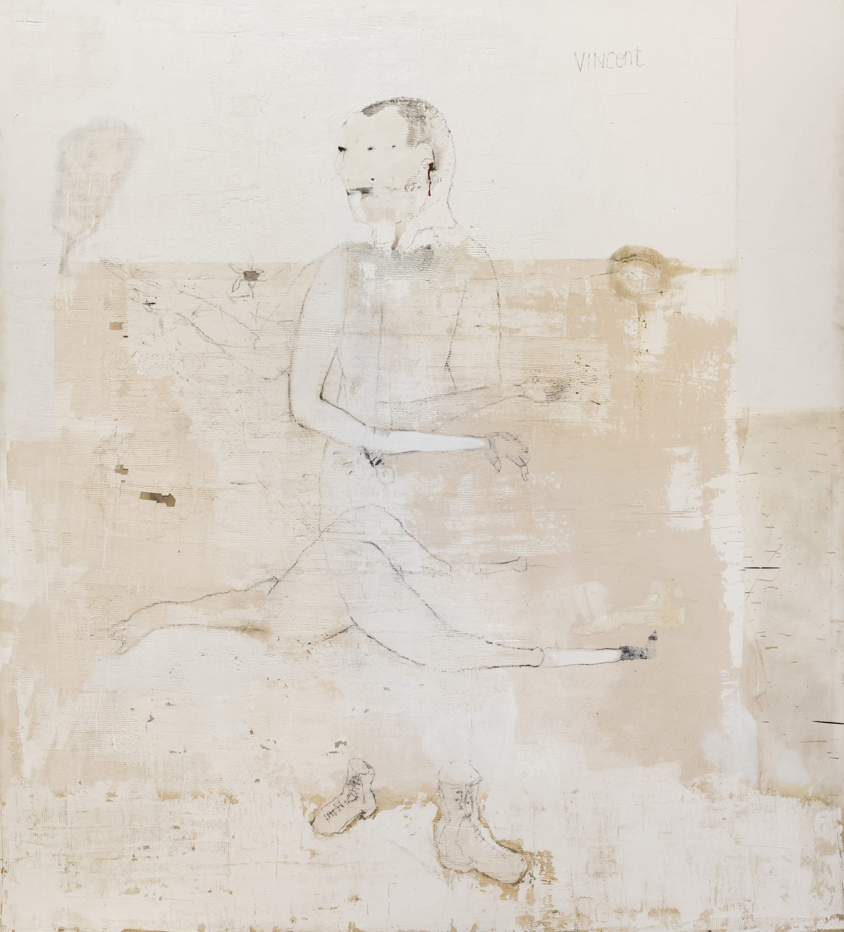 Marco Fantini, Vincent, 2016 tecnica mista su tela,180x200 cm