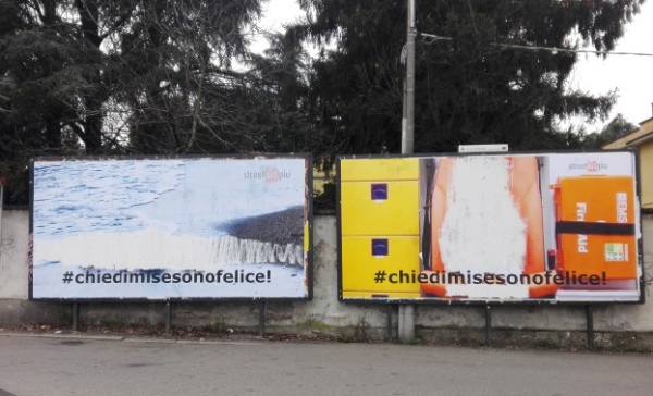 Monza, manifesti shock coi bimbi: l’artista li oscura per protesta
