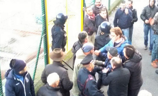 Seregno, tensioni al temine del derby con il Lecco