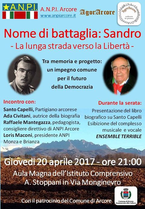 Un libro sulla vita del partigiano Santo Capelli
