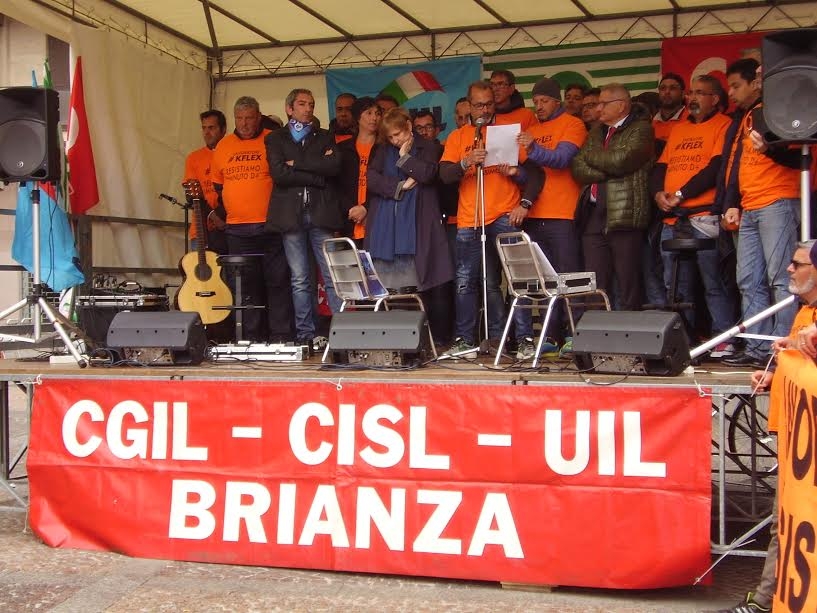 Primo maggio a Monza: in piazza anche i lavoratori “K-Flex”
