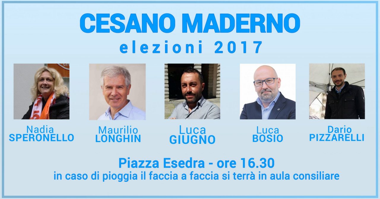 Elezioni a Cesano: primo faccia a faccia tra i candidati sindaco DIRETTA