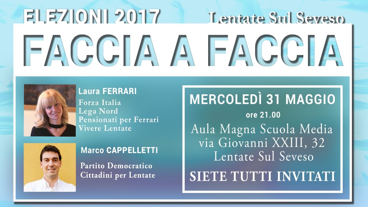 Elezioni a Lentate, stasera il faccia a faccia del Giornale DIRETTA
