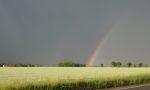 Doppio arcobaleno e grandine tra Arcore e Vimercate