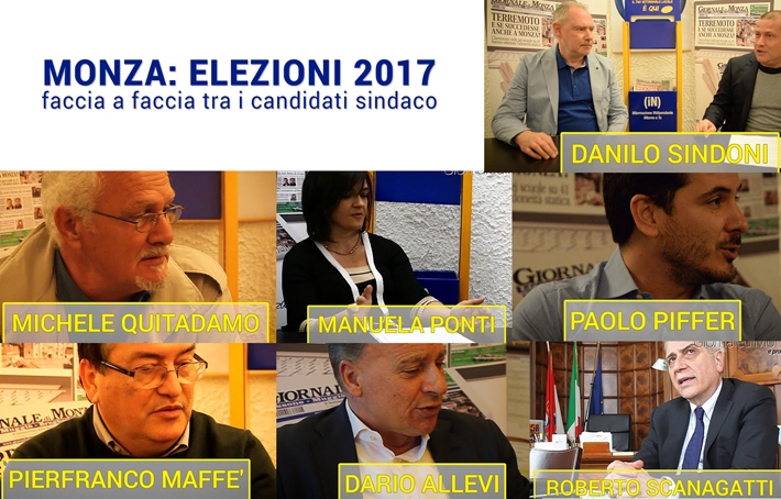 Monza elezioni: confermati i sette candidati sindaco