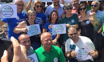 Matteo Salvini a Lissone per sostenere Fabio Meroni
