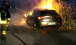 Auto incendiate a Giussano e Carate