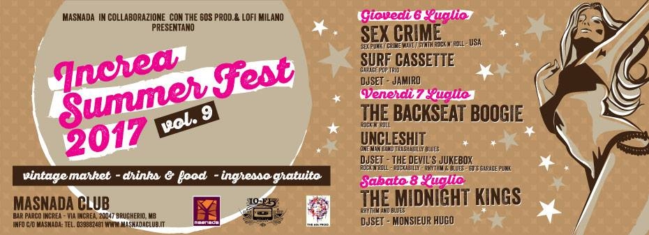 Increa Summer Fest: tre giorni a tutta musica a Brugherio