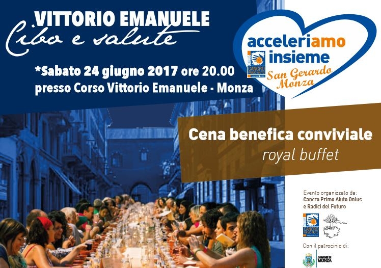 Cibo e salute: tavolata e mostra nel salotto buono della città
