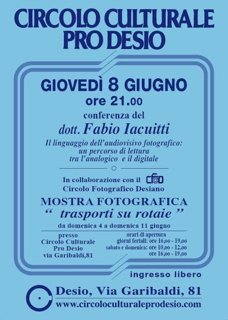 Trasporti su rotaie: mostra fotografica al polo culturale