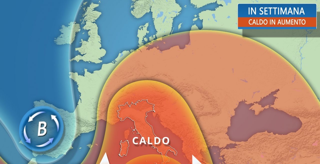 Caldo africano a Monza fino a domenica, poi acquazzoni