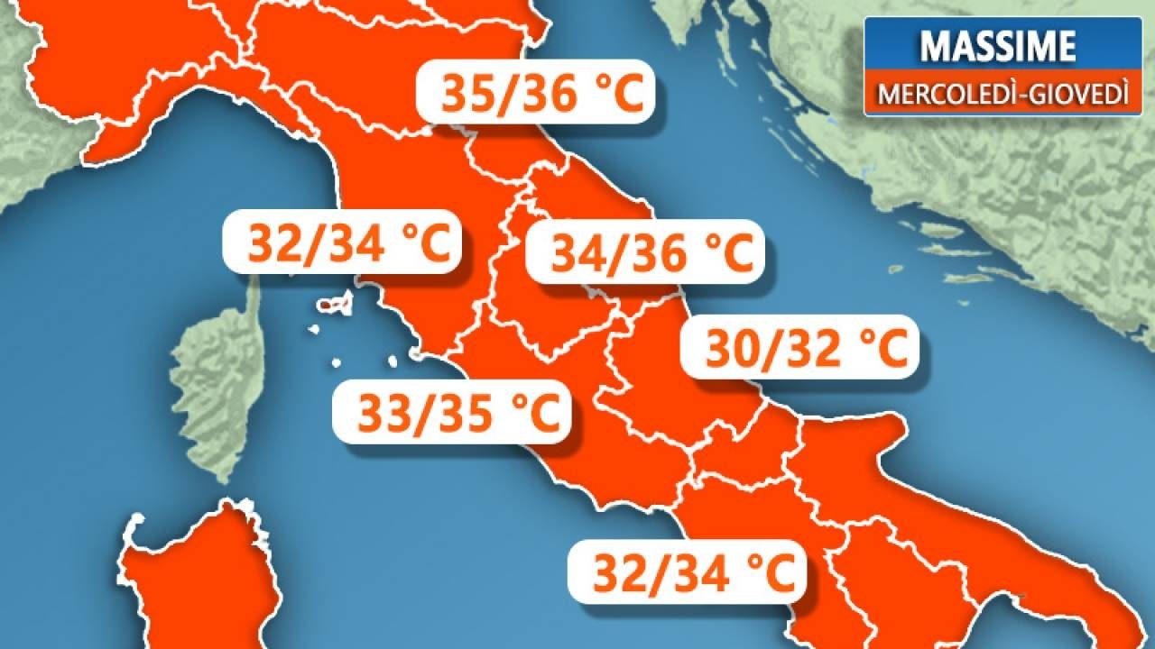Estate rovente. Il fresco solo da metà mese