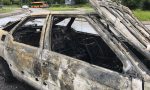 Vimercate, auto a Gpl in fiamme in via Trieste VIDEO