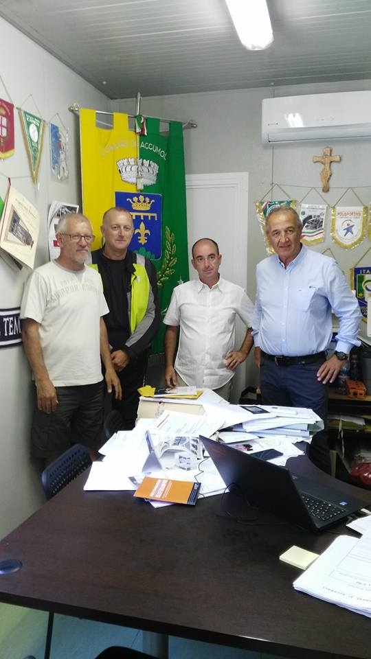 Besana Brianza, il sindaco in visita ad Accumoli