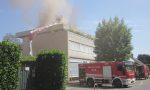 Seregno, incendio sul tetto del Centro tessile di via Verdi VIDEO