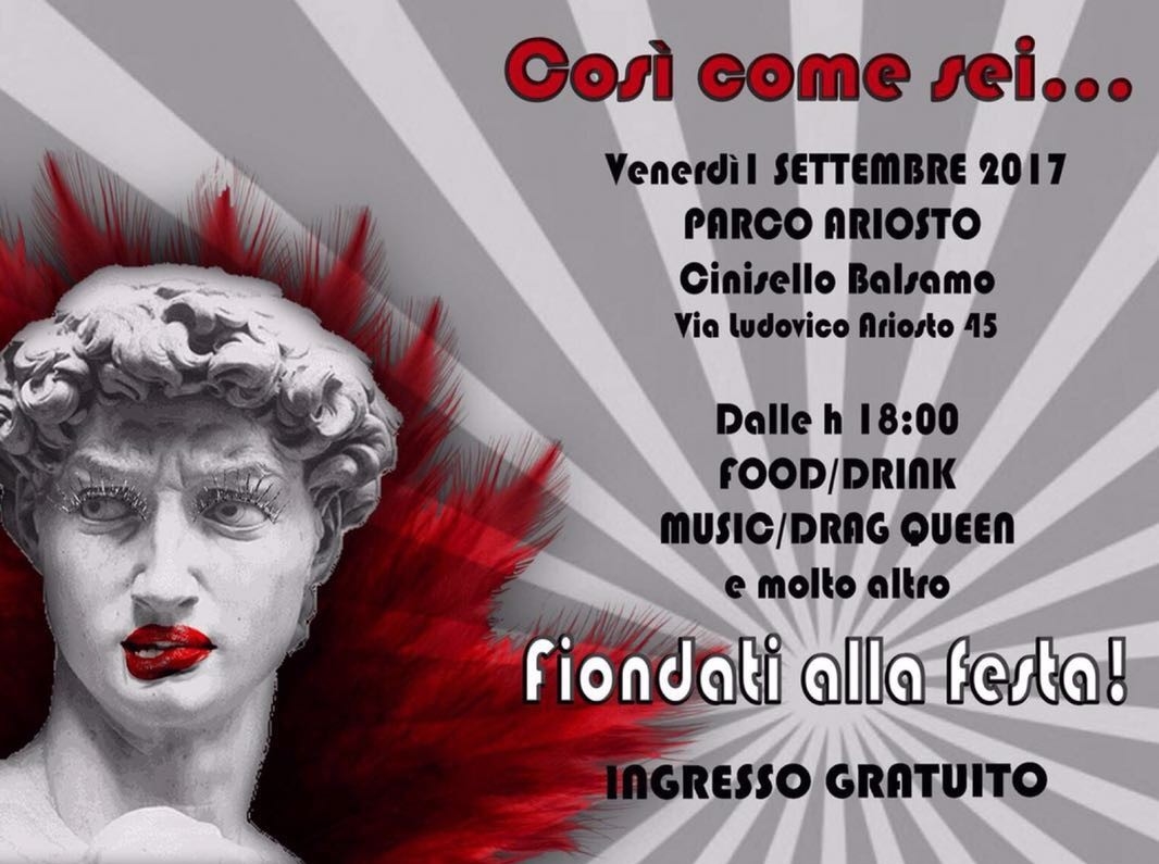 Cinisello Balsamo: per la prima volta uno spettacolo di Drag Queen al Parco Ariosto