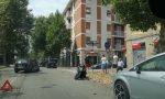 Monza, incidente tra auto e moto in via Foscolo