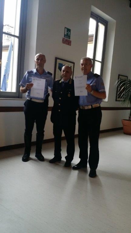 Encomio per due agenti di Busnago