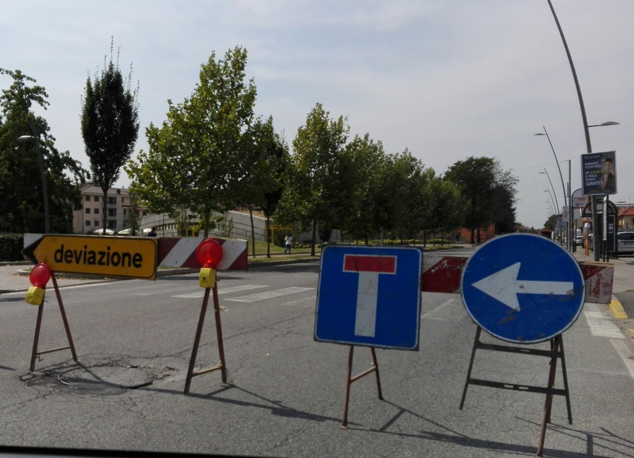 Viale Libertà chiuso al traffico