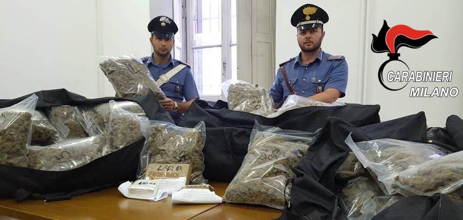 Controlli antidroga: sequestrati di 51 kg di stupefacente tra marijuana e cocaina
