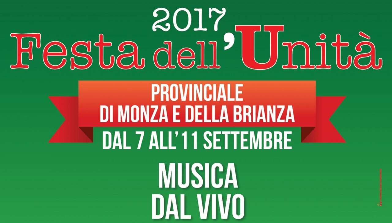 Arcore: domani sera al via la Festa dell’Unità