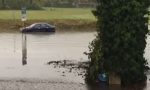 Busnago, il maltempo allaga il sottopasso - VIDEO