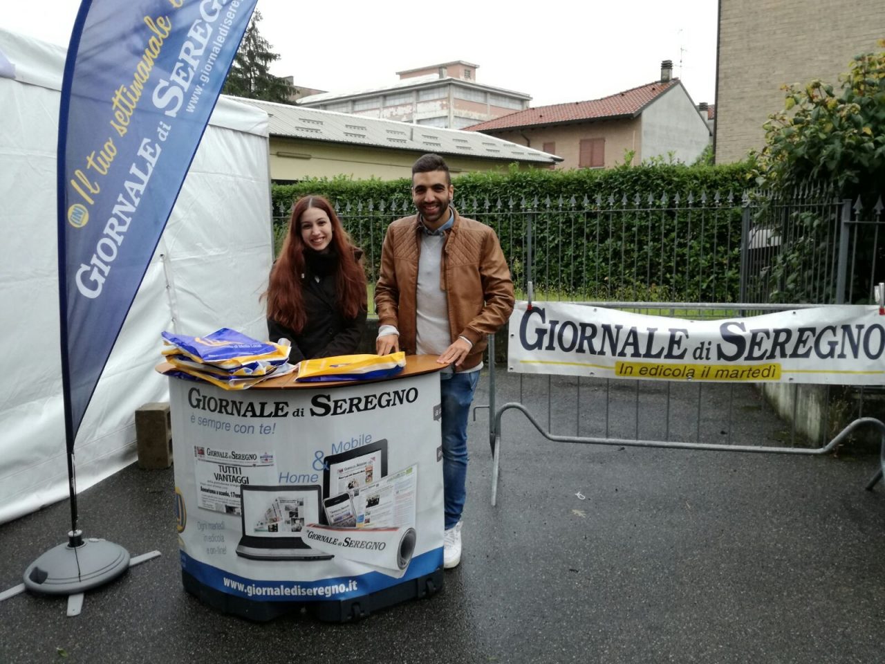 Il Giornale di Seregno batte la pioggia: presenti col nostro stand alla Madonna della Campagna