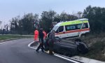 Pauroso incidente, si ribalta e finisce nel fosso