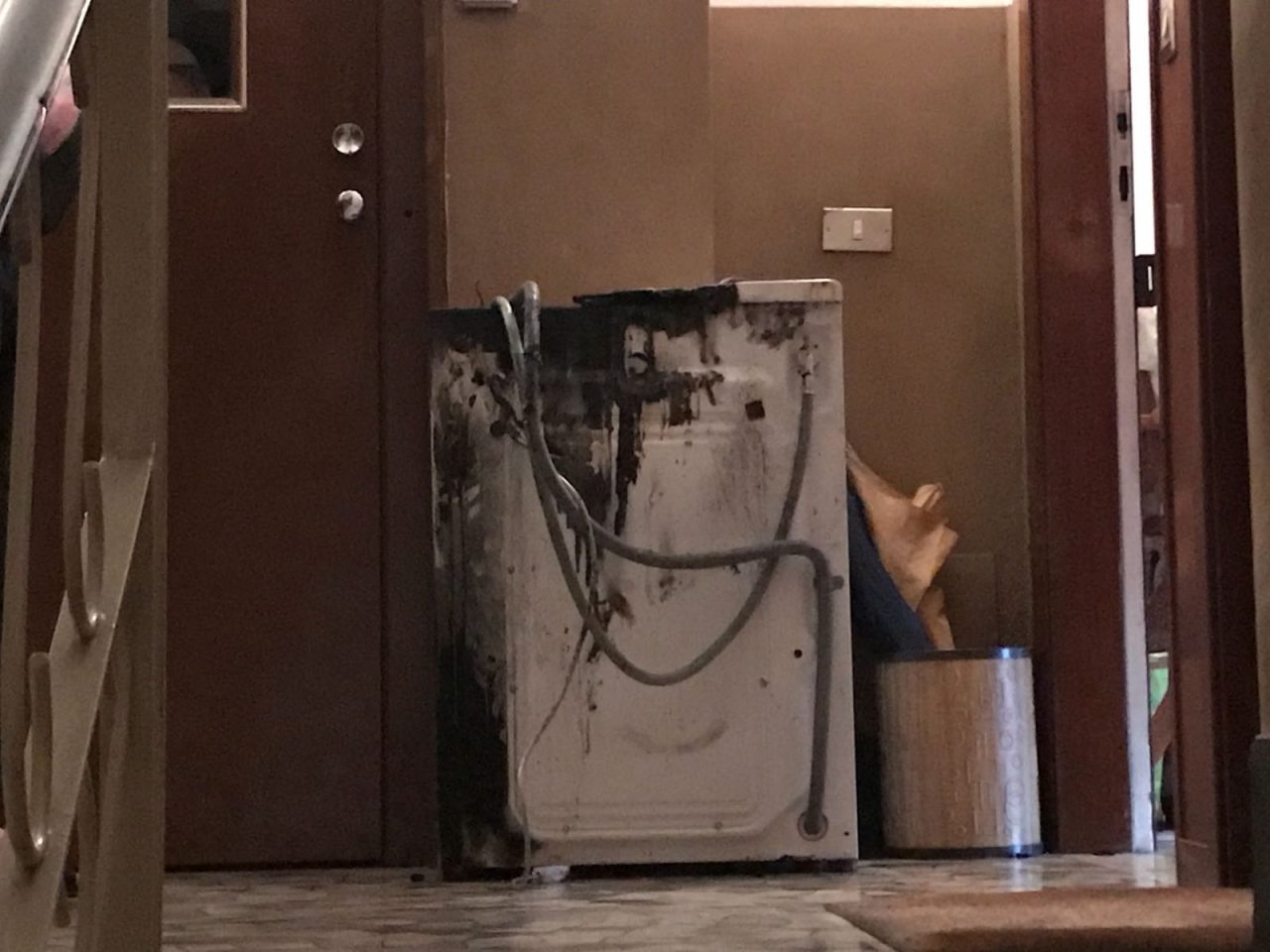 Lavasciuga a fuoco: incendio a Brugherio
