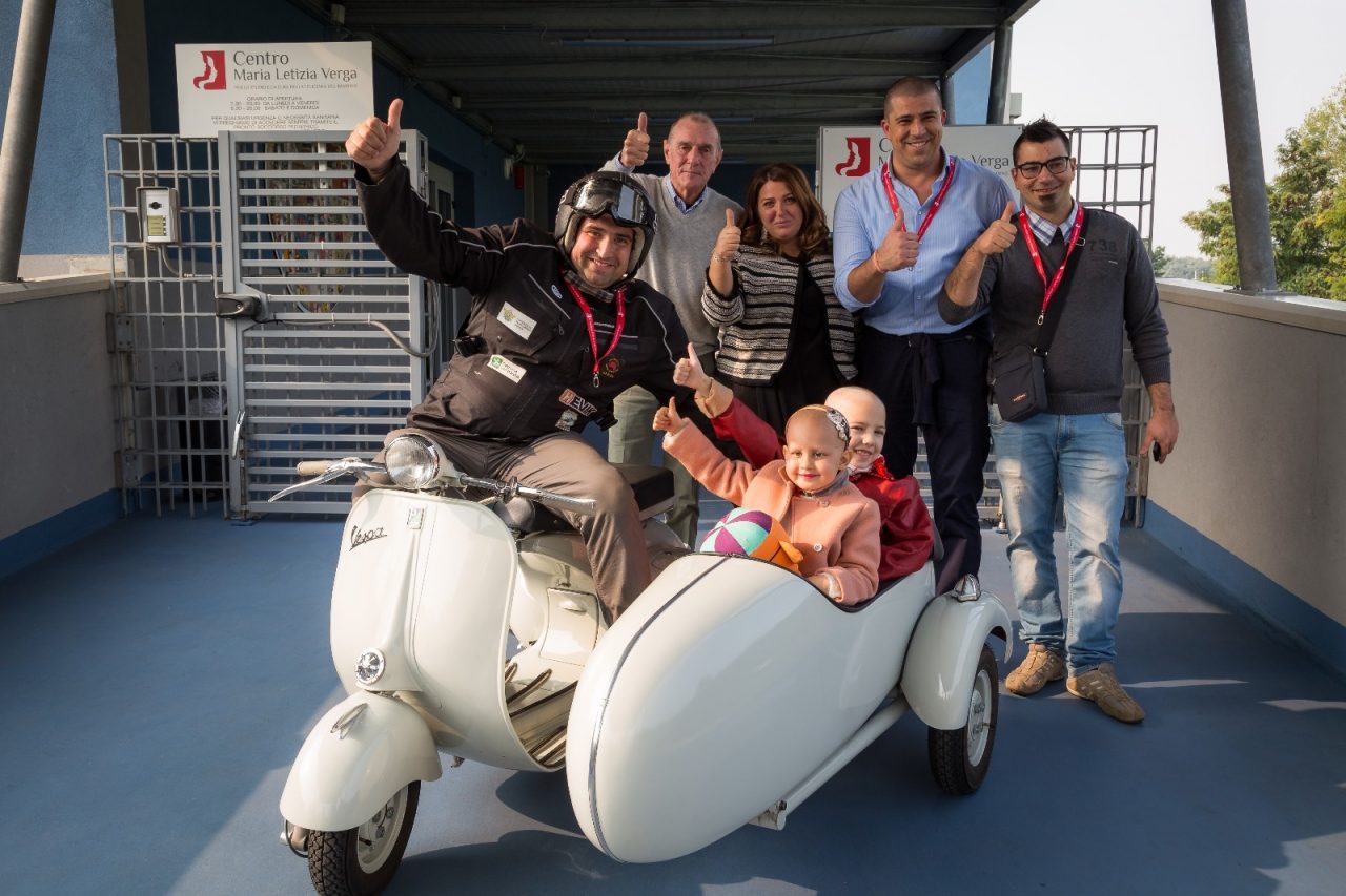 In Vespa fino a Chernobyl per aiutare i bimbi malati