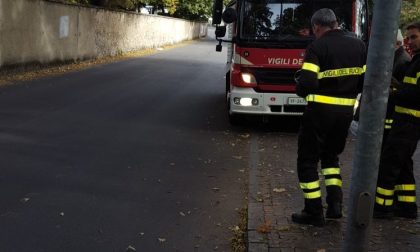 Vigili del fuoco in via Romagnosi
