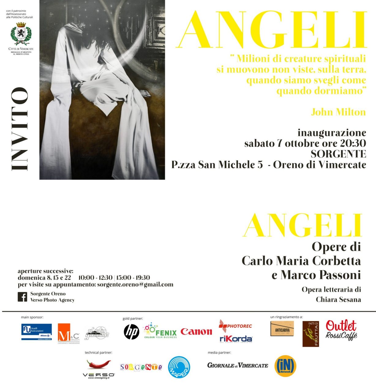 Oreno: gli “Angeli” in mostra