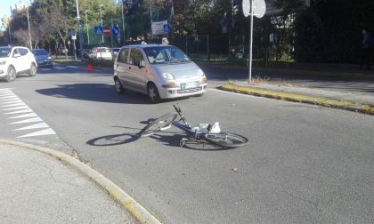 Ciclista investito davanti al San Gerardo, traffico in tilt FOTO