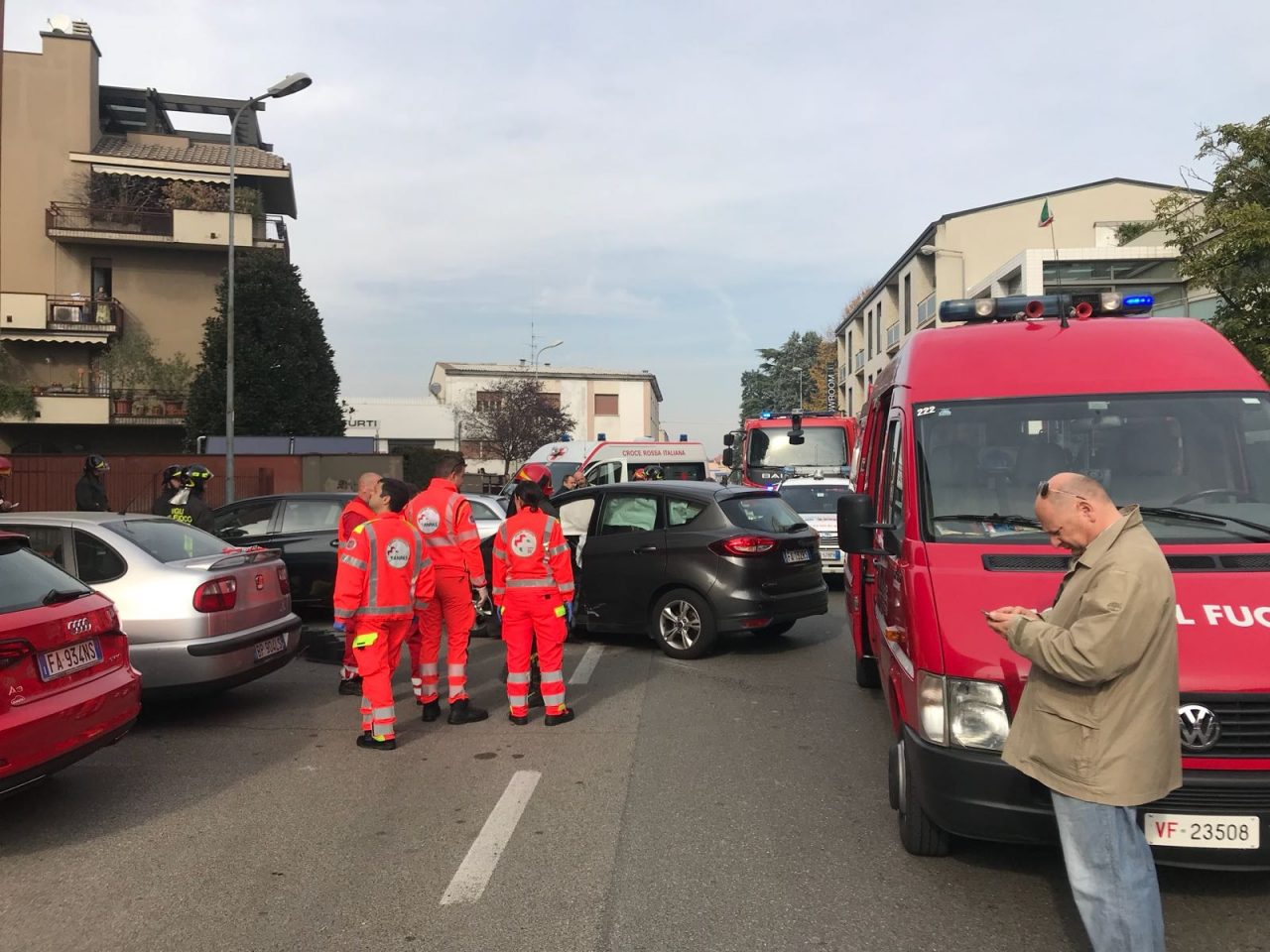 Incidente mortale a Lissone in via Matteotti VIDEO