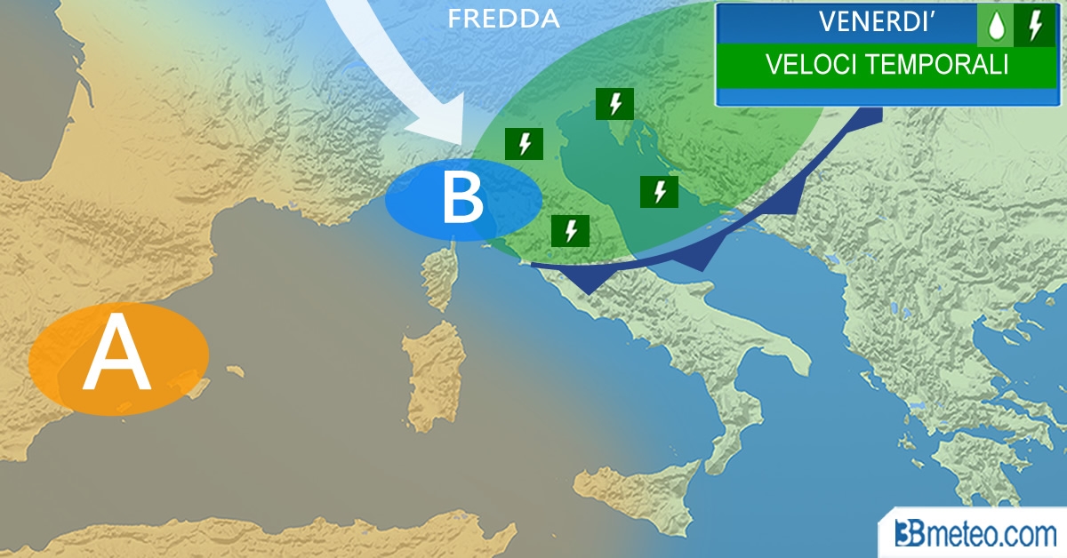 Meteo, arriva il freddo dal Nord Europa: temperature giù di 8 gradi