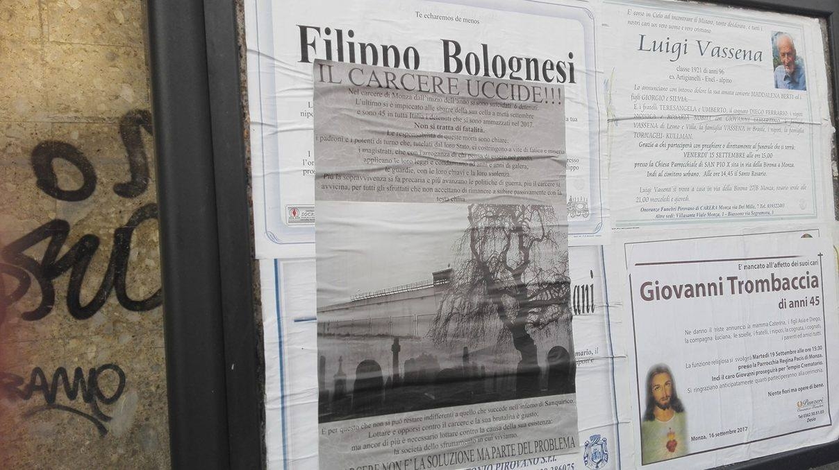 Il carcere uccide! Affissi manifesti in città