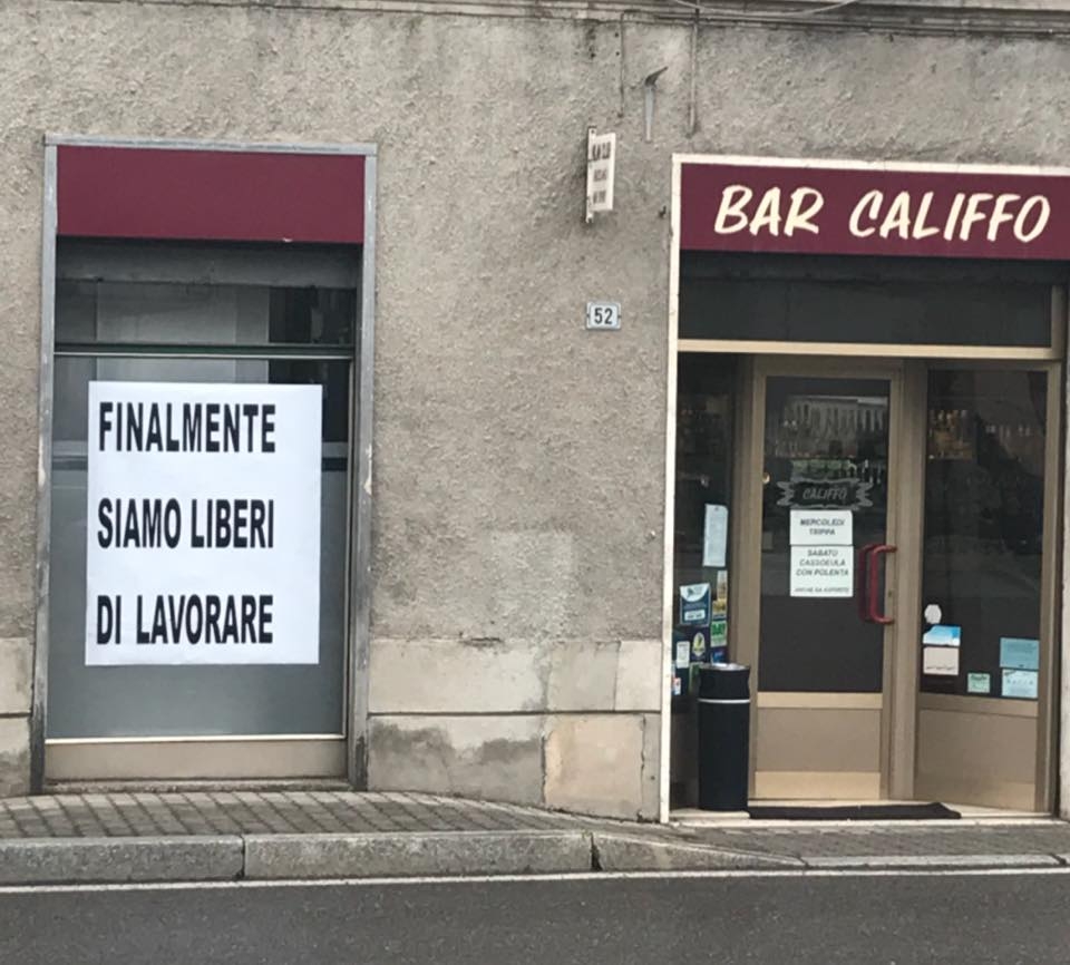 Riapre il bar Califfo e finalmente si torna a lavorare