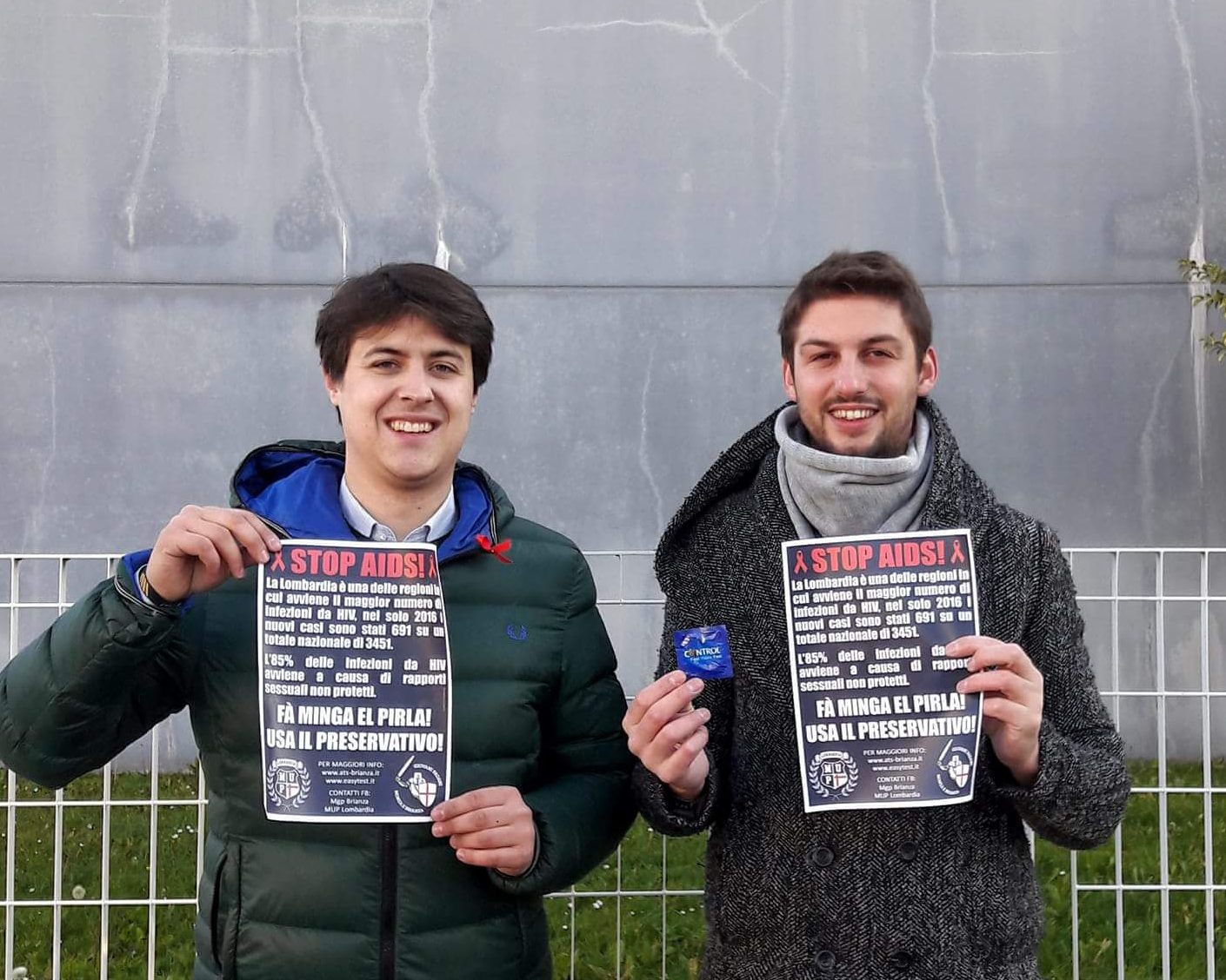 Aids profilattici gratis davanti allUniversità a Monza