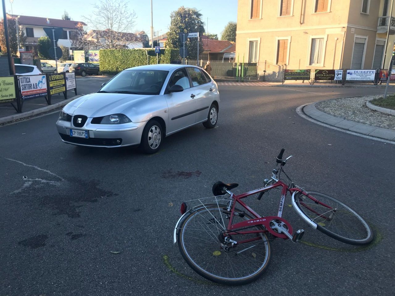 Sovico: ciclista 70enne investito lungo la sp6