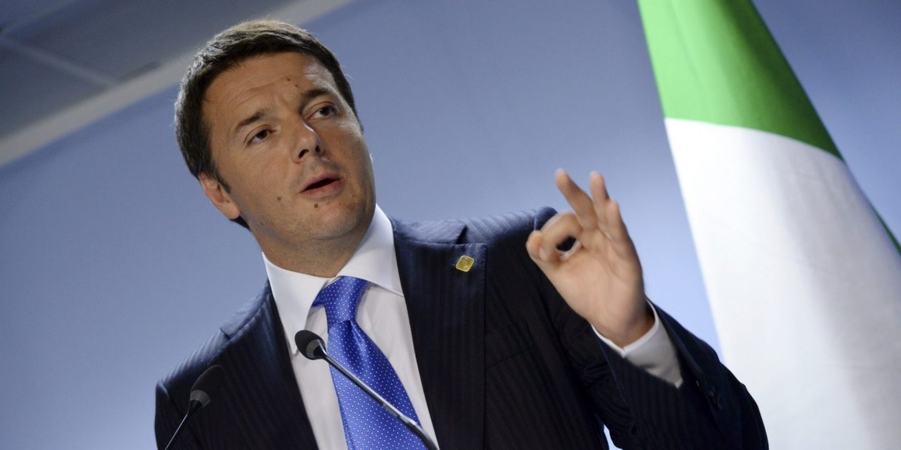 Matteo Renzi arriva a Lissone
