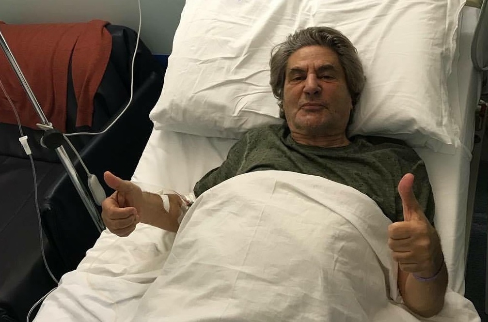 Il cantante Fausto Leali al Policlinico di Monza