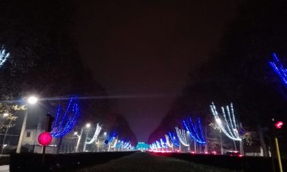 Natale luminoso, prove generali in Villa Reale