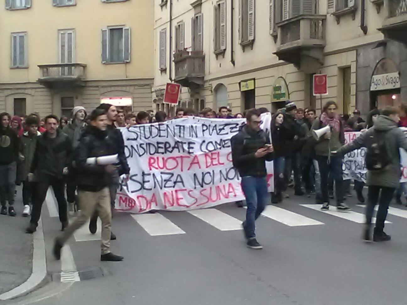Proteste studenti Monza