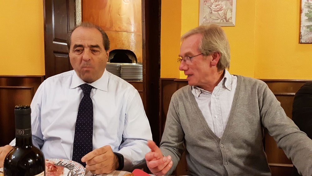 A cena con Antonio Di Pietro
