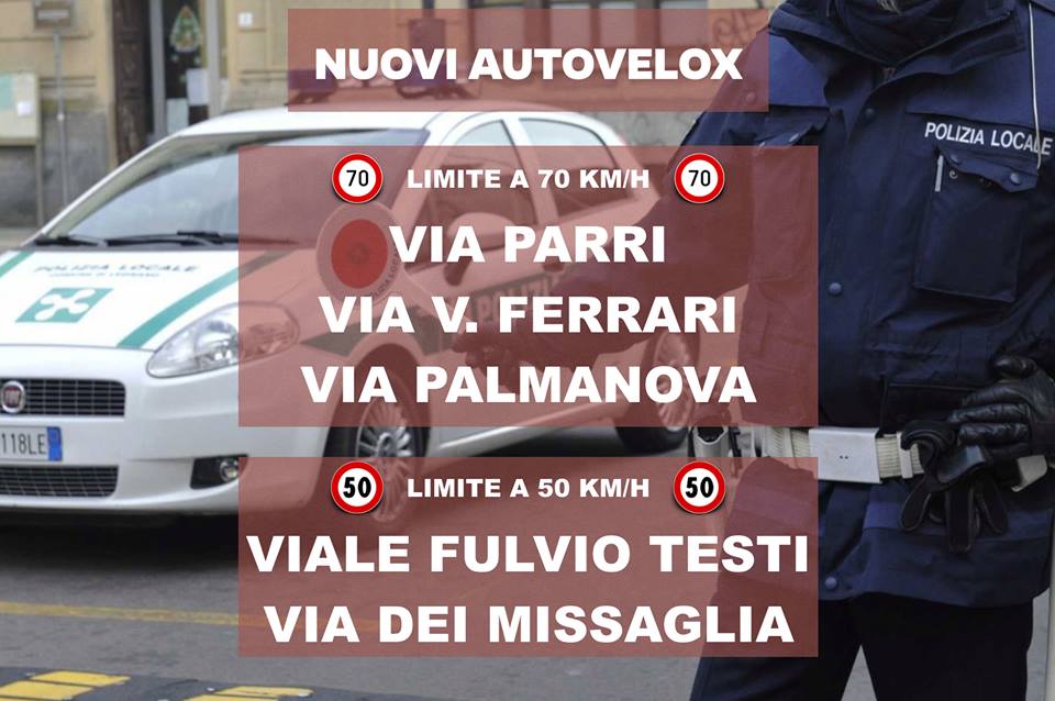 Autovelox  viale Fulvio Testi: valanga di multe. Automobilisti in rivolta
